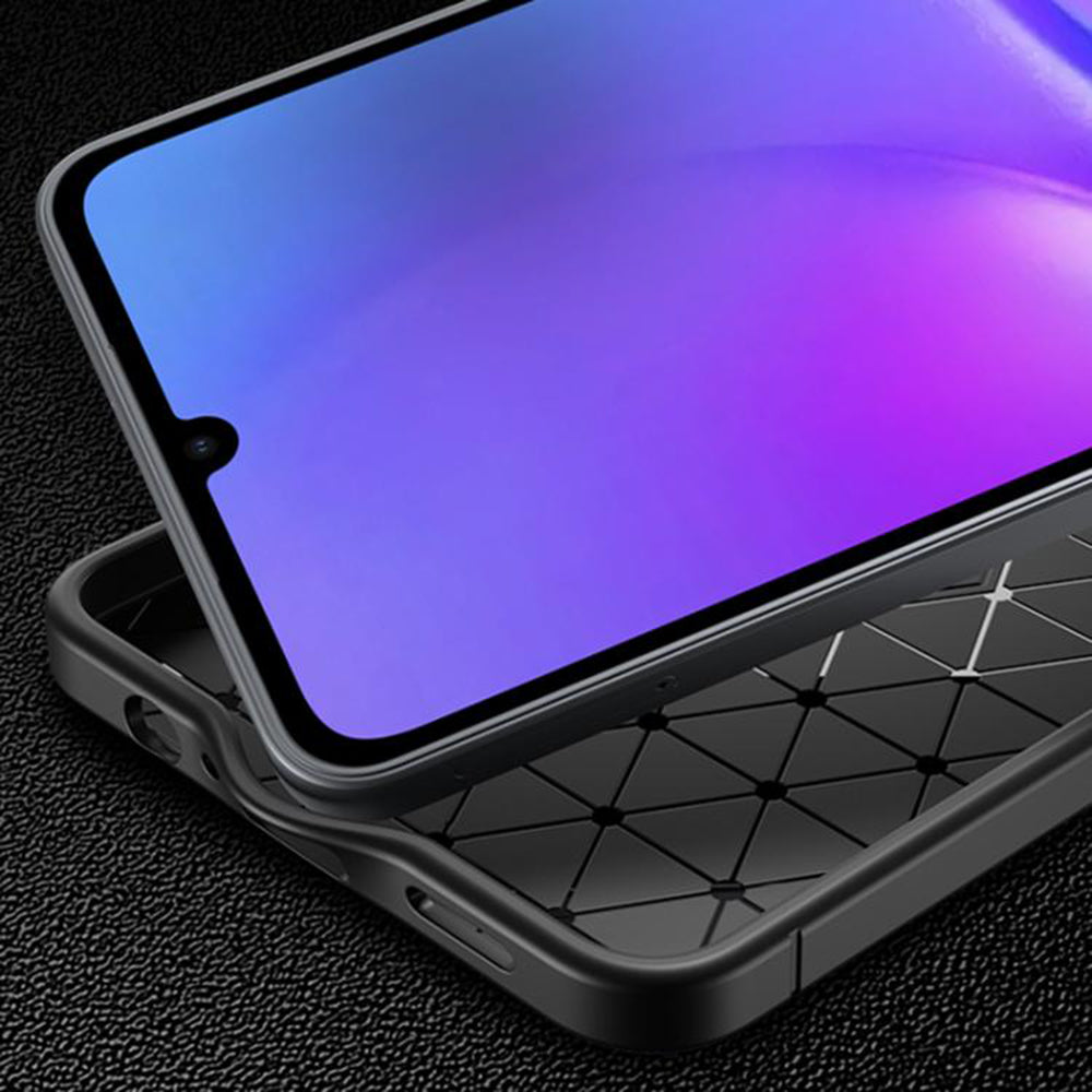 Futrola za Samsung Galaxy A07 4G A075, Techsuit, CarbonFiber, Crna