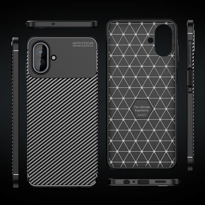 Futrola za Samsung Galaxy A07 4G A075, Techsuit, CarbonFiber, Crna