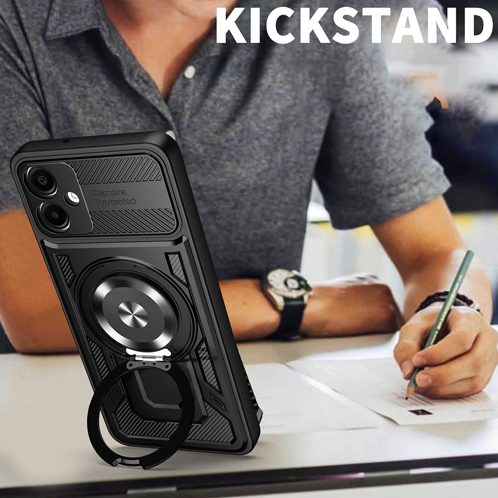 Futrola za Samsung Galaxy A07 4G A075, Techsuit, RuggedCam, Crna