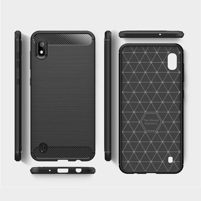 Futrola za Samsung Galaxy A10 A105 / M10 M105, Techsuit, Karbon, Crna