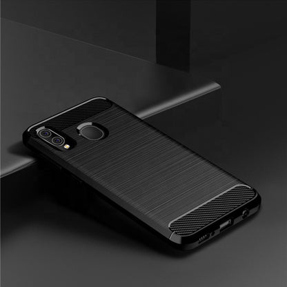 Futrola za Samsung Galaxy A10 A105 / M10 M105, Techsuit, Karbon, Crna