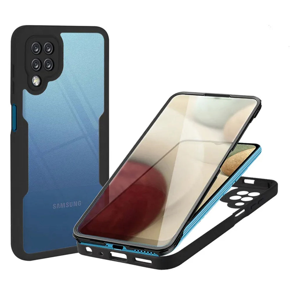 Futrola za Samsung Galaxy A12 A125, Techsuit, ColorVerse 360, Crna