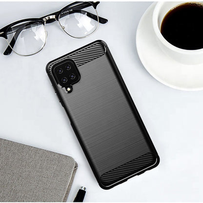 Futrola za Samsung Galaxy A12 Nacho A127 / A12 A125, Techsuit, Karbon, Crna