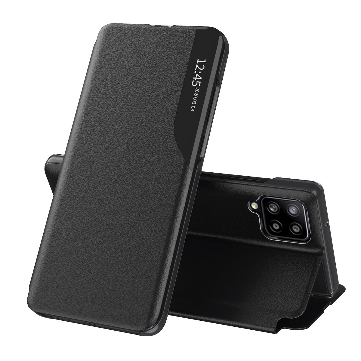 Futrola za Samsung Galaxy A12 Nacho A127 / A12 A125, Techsuit, eFold, Crna