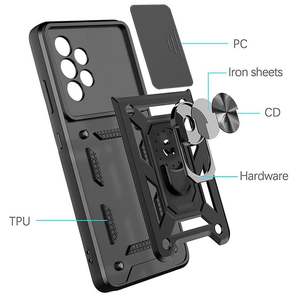 Futrola za Samsung Galaxy A13 A135, Techsuit, CamShield, Crna