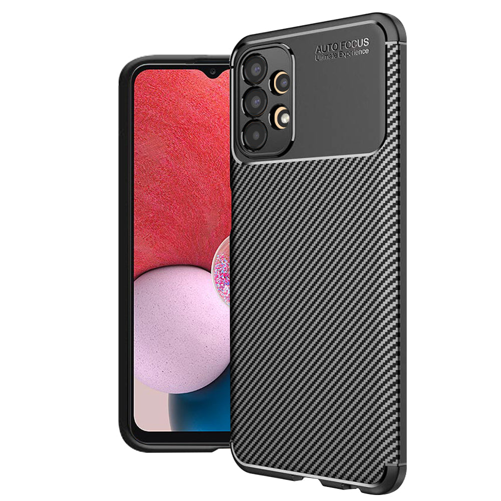 Futrola za Samsung Galaxy A13 A135, Techsuit, CarbonFiber, Crna