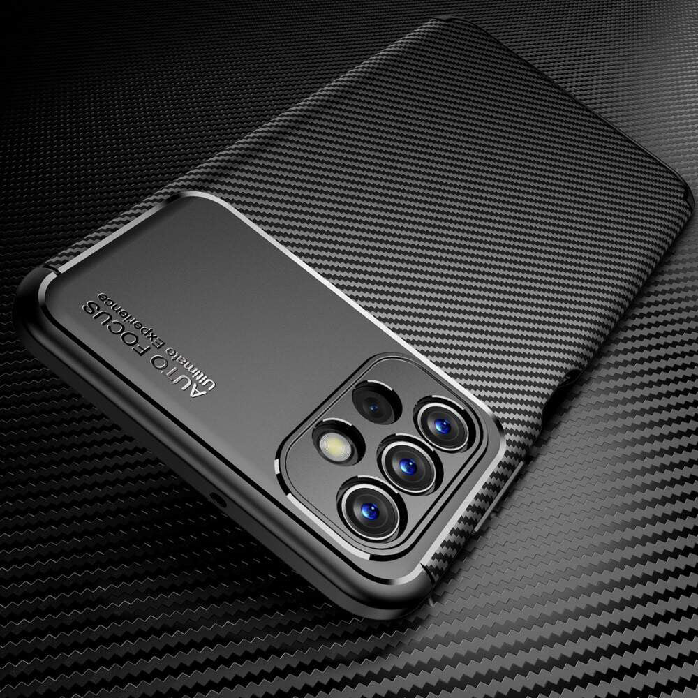 Futrola za Samsung Galaxy A13 A135, Techsuit, CarbonFiber, Crna