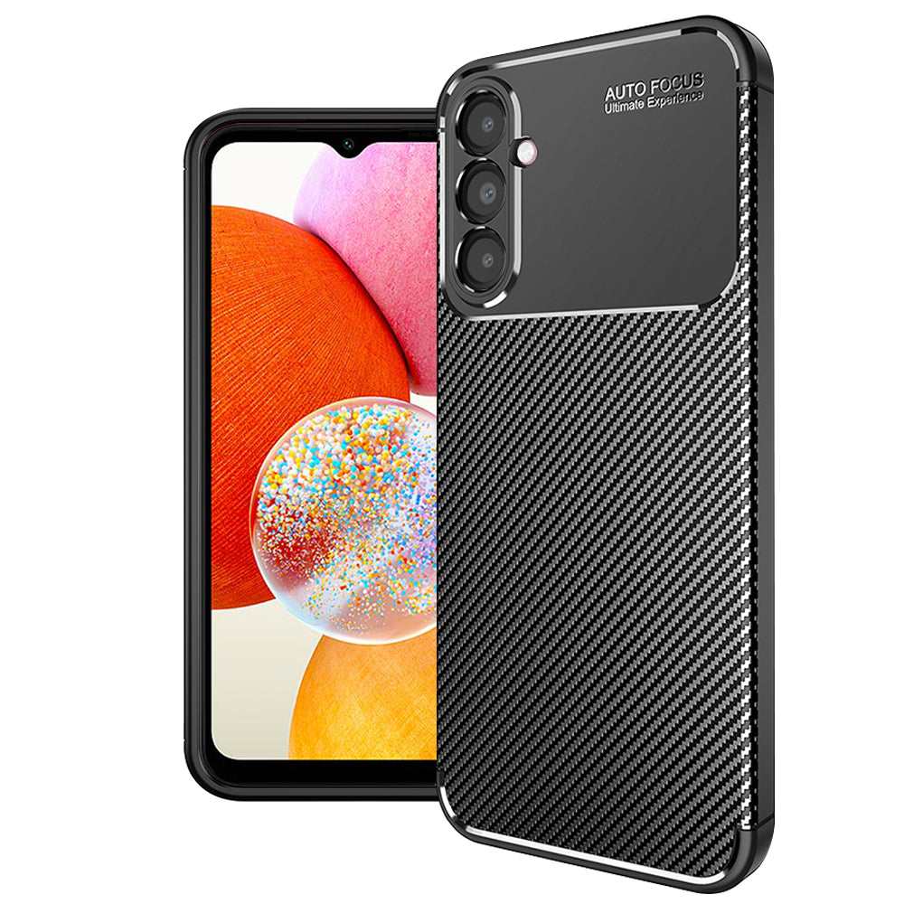 Futrola za Samsung Galaxy A14 A145 / A14 5G A146, Techsuit, CarbonFiber, Crna