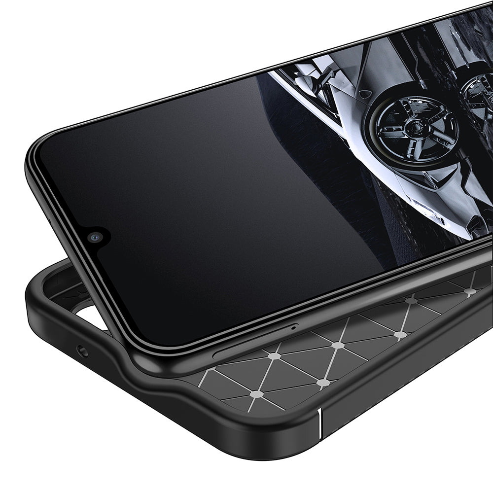 Futrola za Samsung Galaxy A14 A145 / A14 5G A146, Techsuit, CarbonFiber, Crna