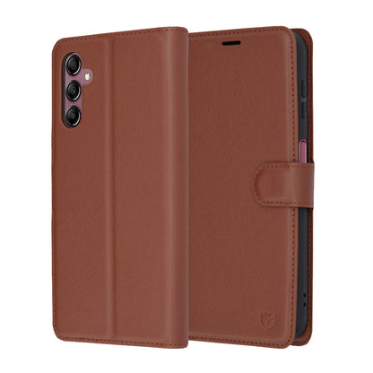 Futrola za Samsung Galaxy A14 A145 / A14 5G A146, Techsuit, Kožna Folio, Braon