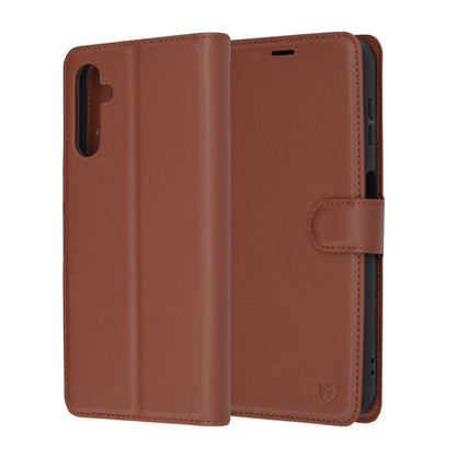 Futrola za Samsung Galaxy A14 A145 / A14 5G A146, Techsuit, Kožna Folio, Braon