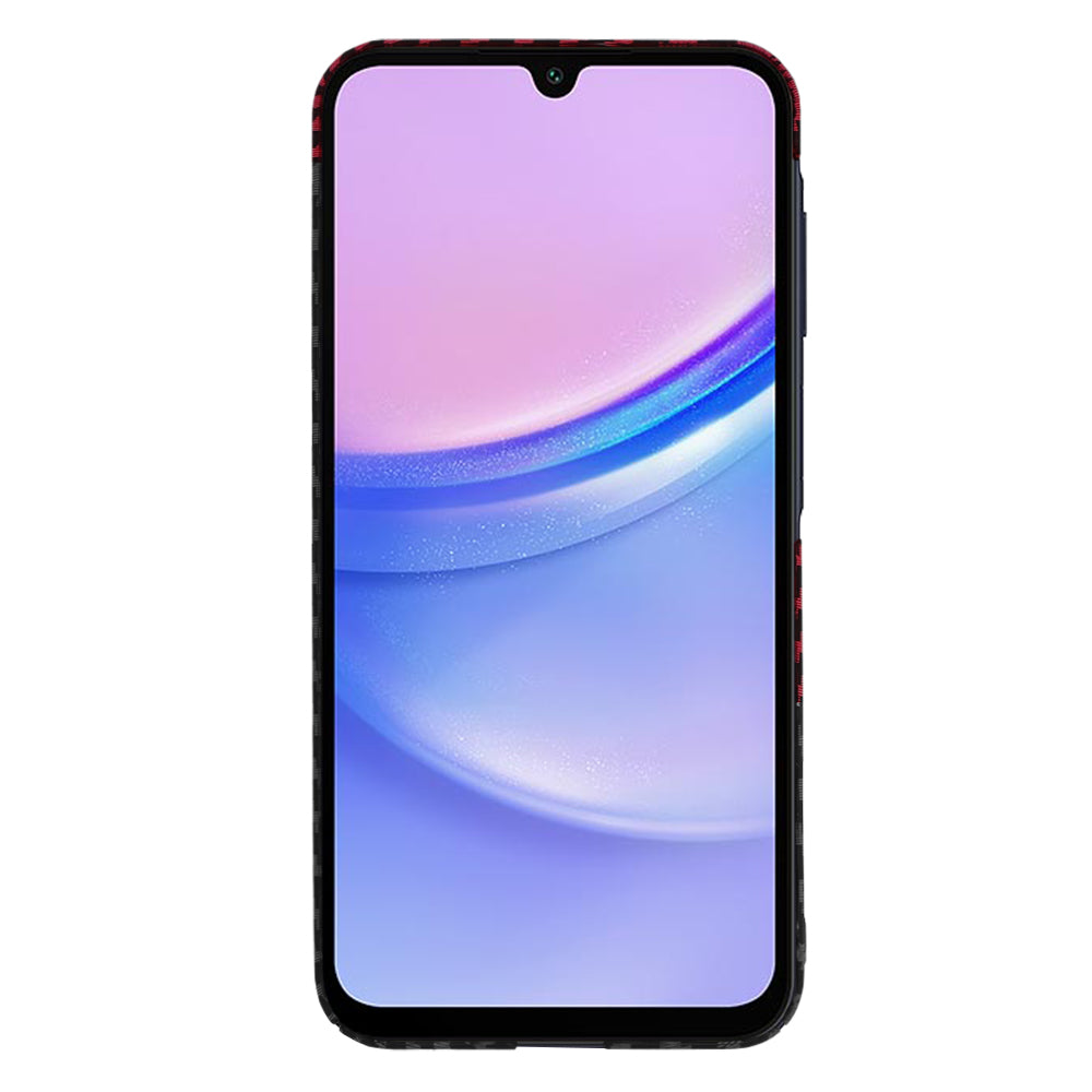 Futrola za Samsung Galaxy A15 5G A156 / A15 A155, Techsuit, Carbonite FiberShell, Crno Crvena