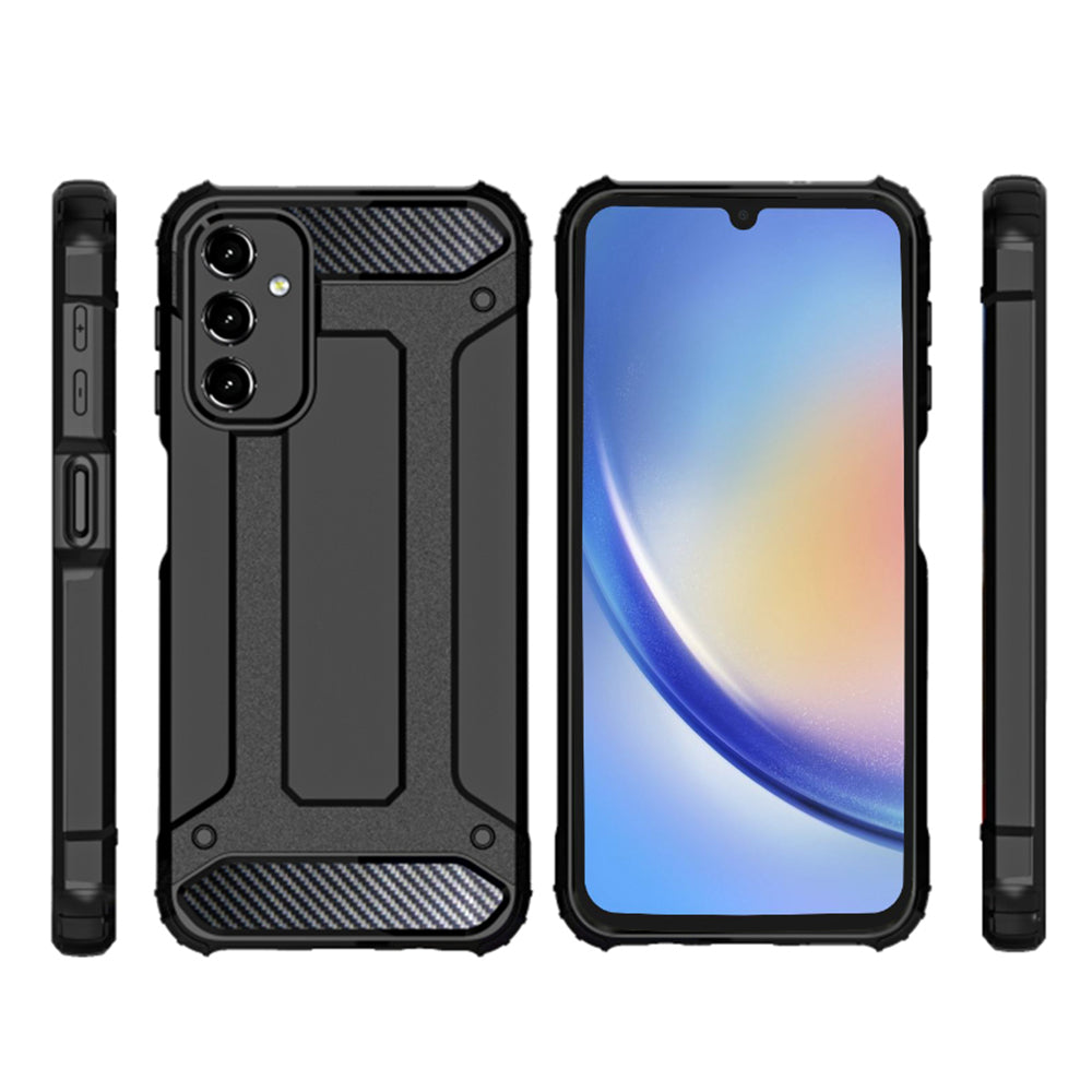 Futrola za Samsung Galaxy A15 5G A156 / A15 A155, Techsuit, Hybrid Armor, Crna
