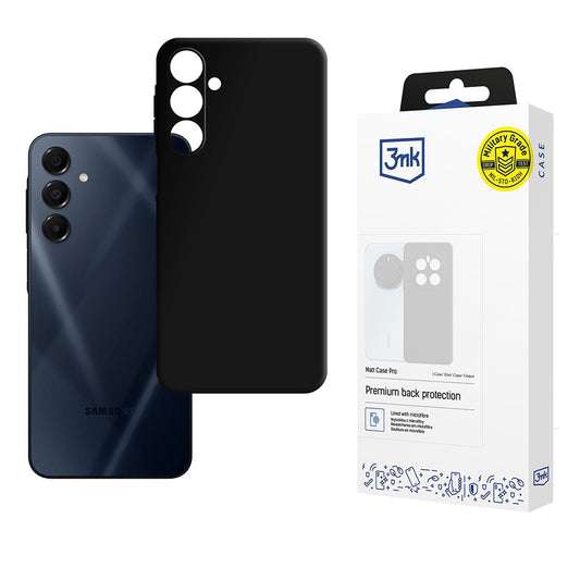 Futrola za Samsung Galaxy A16 5G A166 / A16 4G A165, 3MK, Pro, Crna Mat