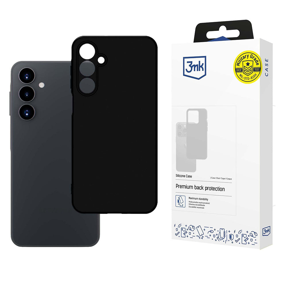 Futrola za Samsung Galaxy A16 5G A166 / A16 4G A165, 3MK, Silikonska, Crna