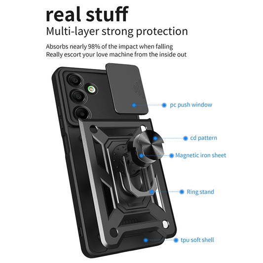 Futrola za Samsung Galaxy A16 5G A166 / A16 4G A165, Techsuit, CamShield, Crna