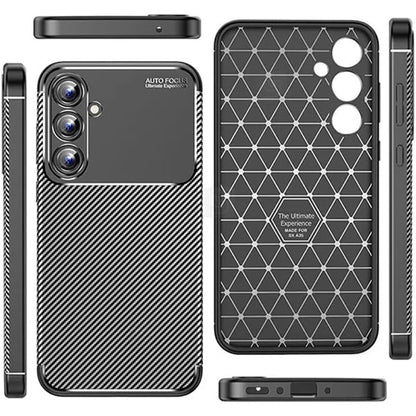 Futrola za Samsung Galaxy A16 5G A166 / A16 4G A165, Techsuit, CarbonFiber, Crna