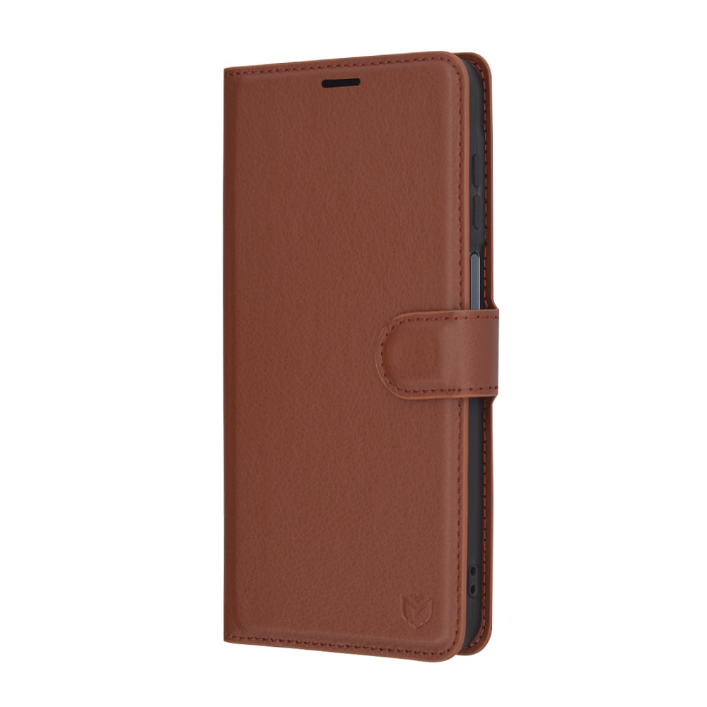 Futrola za Samsung Galaxy A16 5G A166 / A16 4G A165, Techsuit, Kožna Folio, Braon