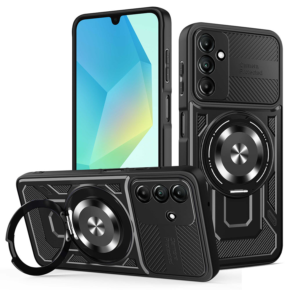 Futrola za Samsung Galaxy A16 5G A166 / A16 4G A165, Techsuit, RuggedCam, Crna