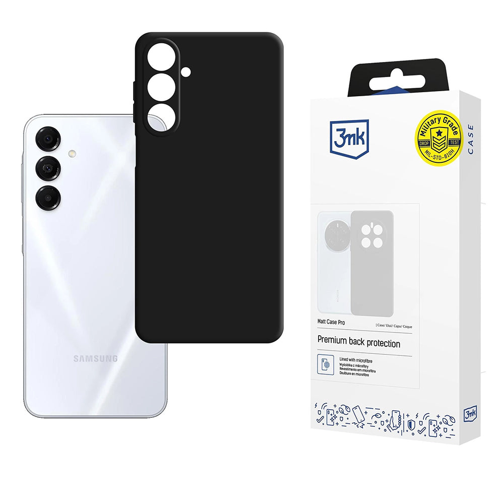 Futrola za Samsung Galaxy A17 4G / A17 5G, 3MK, Pro, Crna Mat