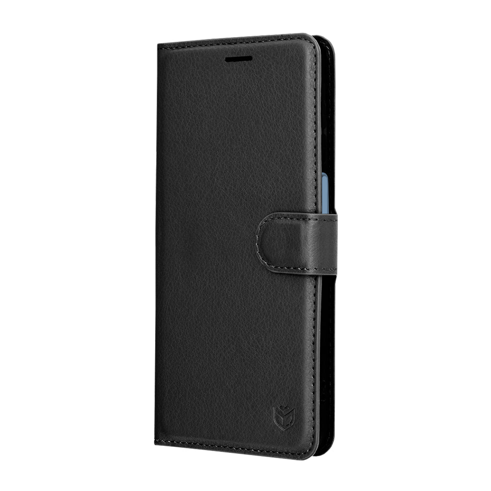 Futrola za Samsung Galaxy A17 4G / A17 5G, Techsuit, Leather Folio, Crna