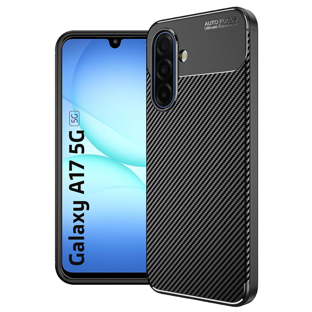 Futrola za Samsung Galaxy A17 5G, Techsuit, CarbonFiber, Crna