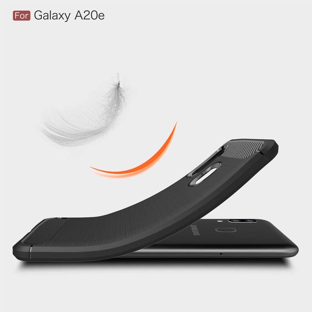 Futrola za Samsung Galaxy A20e A202, Techsuit, Karbon, Crna