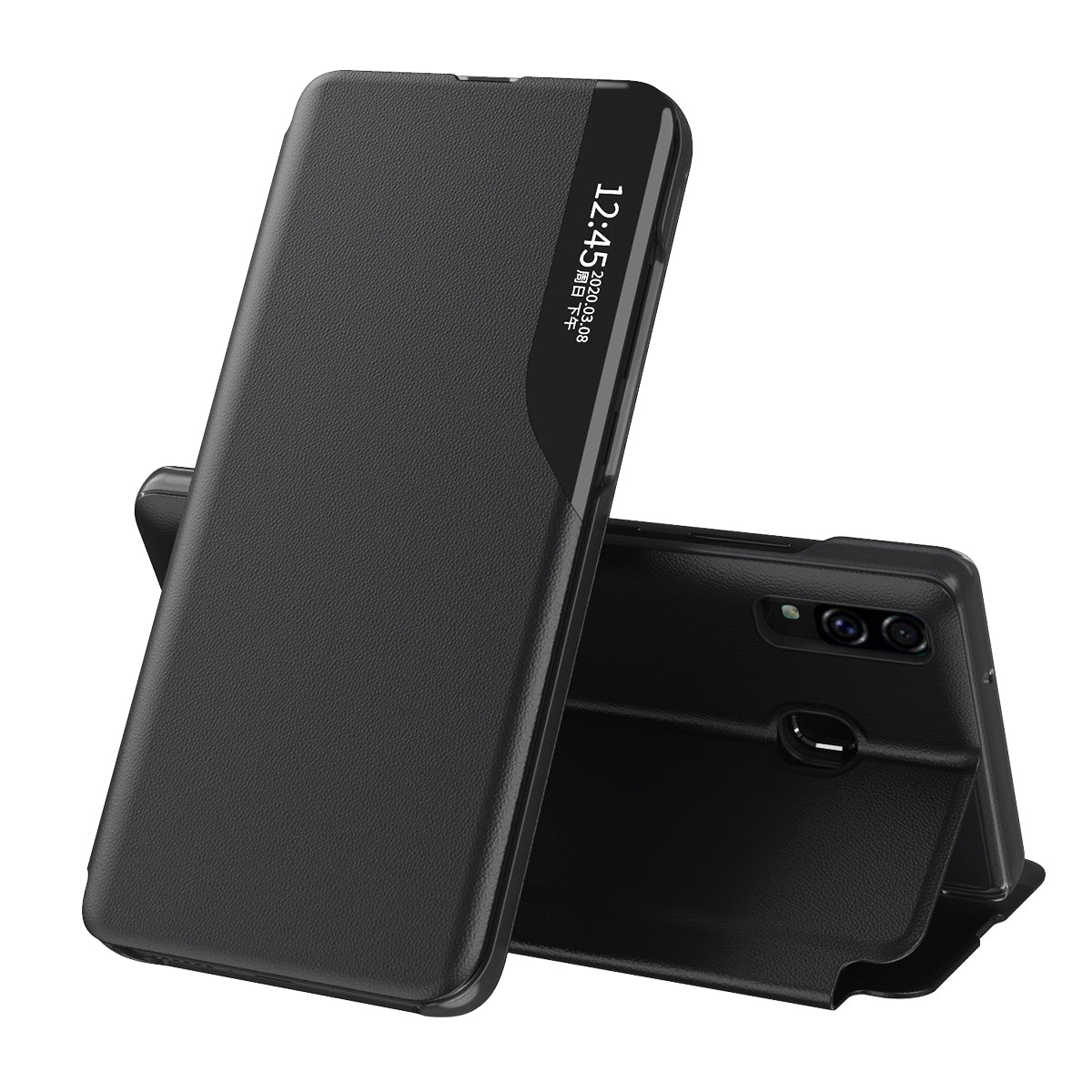 Futrola za Samsung Galaxy A20e A202, Techsuit, eFold, Crna