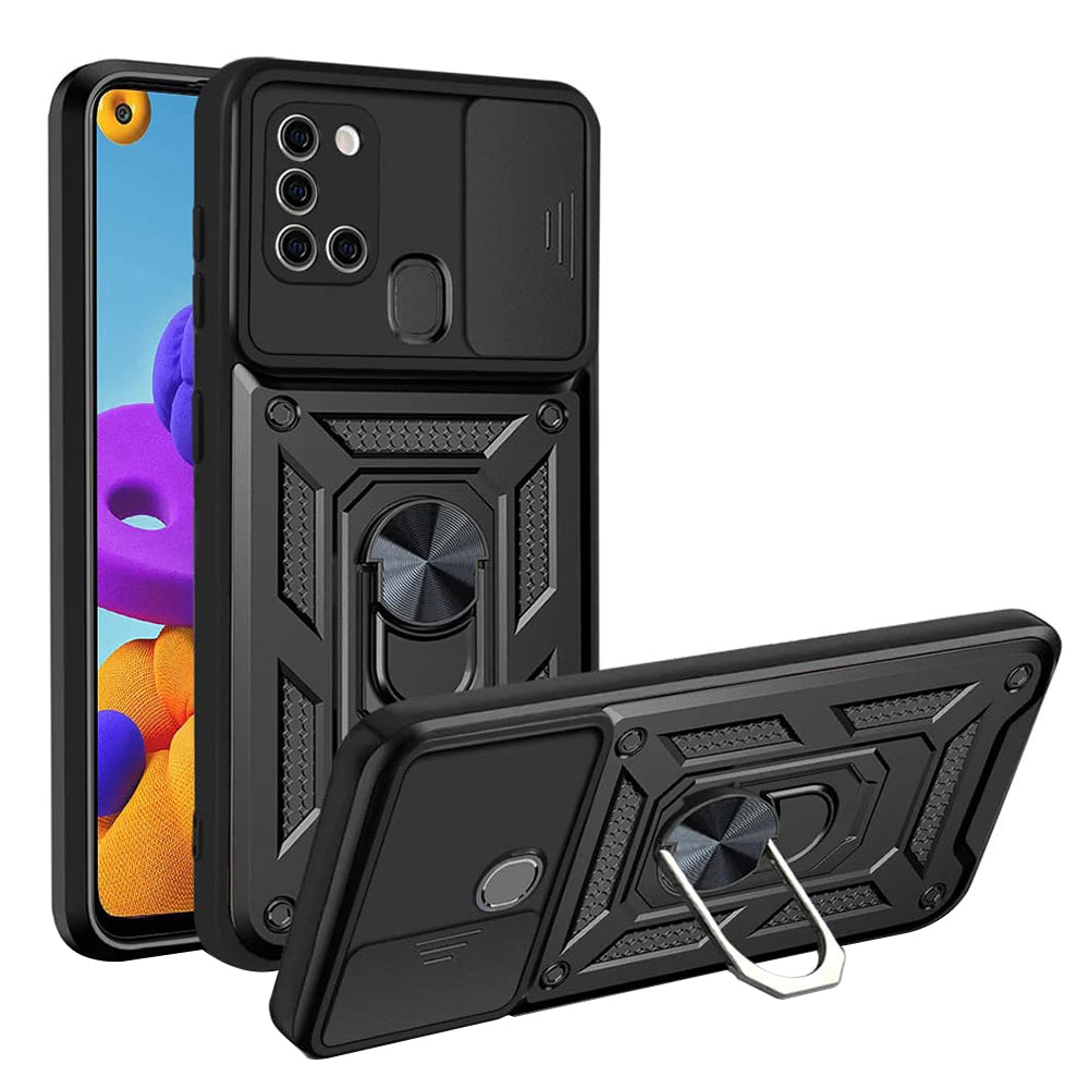 Futrola za Samsung Galaxy A21s A217, Techsuit, CamShield, Crna