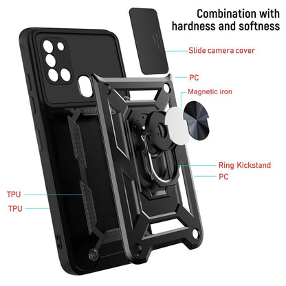 Futrola za Samsung Galaxy A21s A217, Techsuit, CamShield, Crna