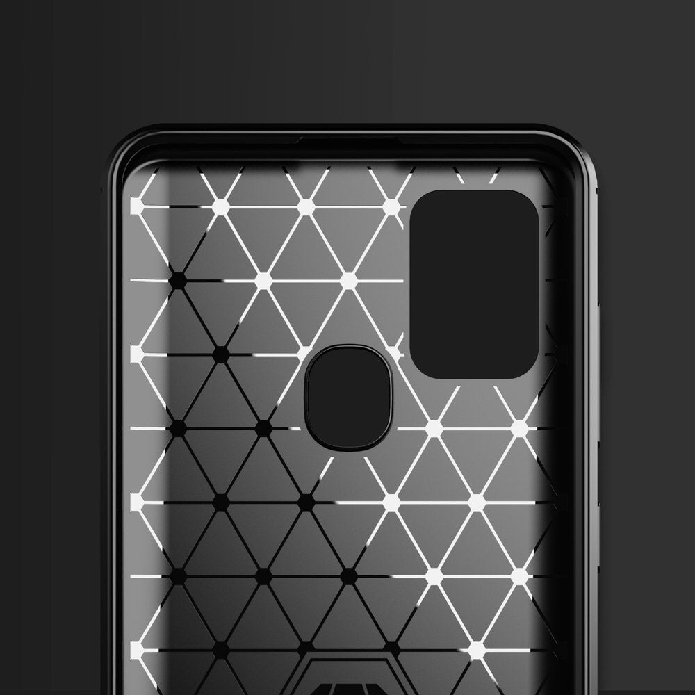 Futrola za Samsung Galaxy A21s A217, Techsuit, Karbon, Crna