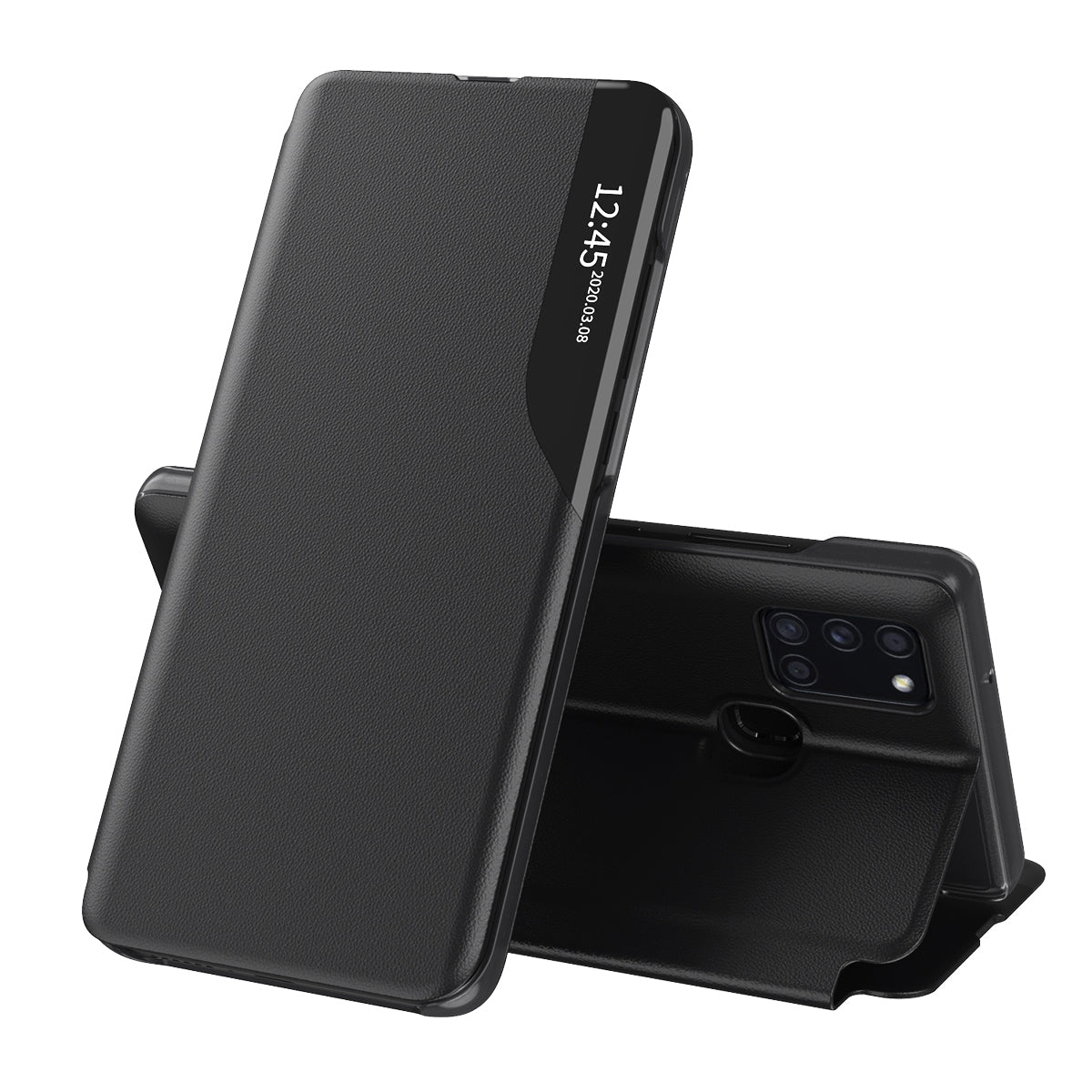 Futrola za Samsung Galaxy A21s A217, Techsuit, eFold, Crna