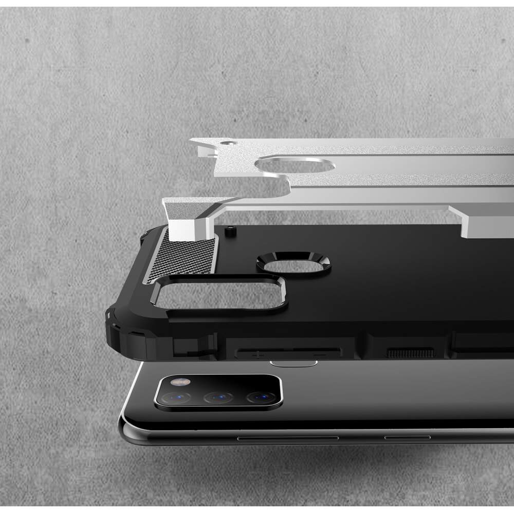 Futrola za Samsung Galaxy A21s A217, Techsuit, Hybrid Armor, Crna