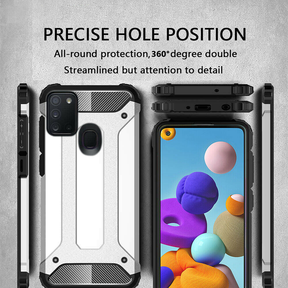 Futrola za Samsung Galaxy A21s A217, Techsuit, Hybrid Armor, Crna