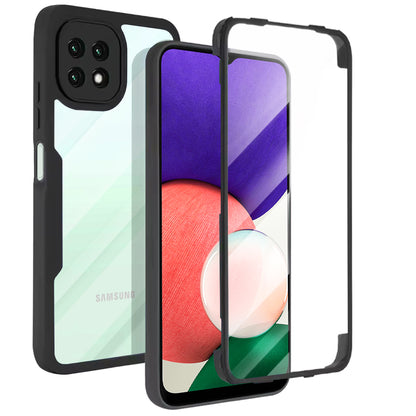 Futrola za Samsung Galaxy A22 5G A226, Techsuit, ColorVerse 360, Crna