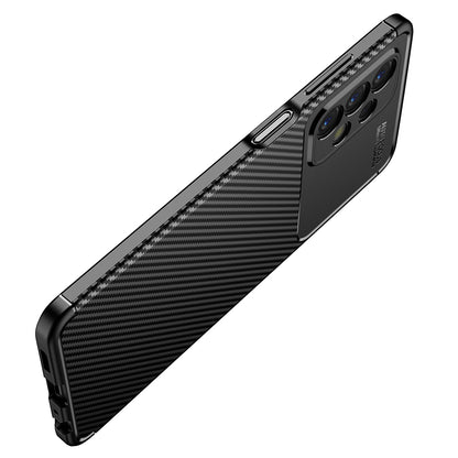 Futrola za Samsung Galaxy A23 5G A236 / A23 A235, Techsuit, CarbonFiber, Crna