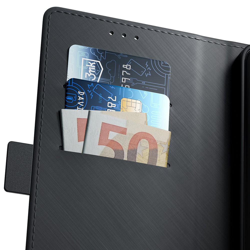 Futrola za Samsung Galaxy A26 A266, 3MK, Wallet, Crna