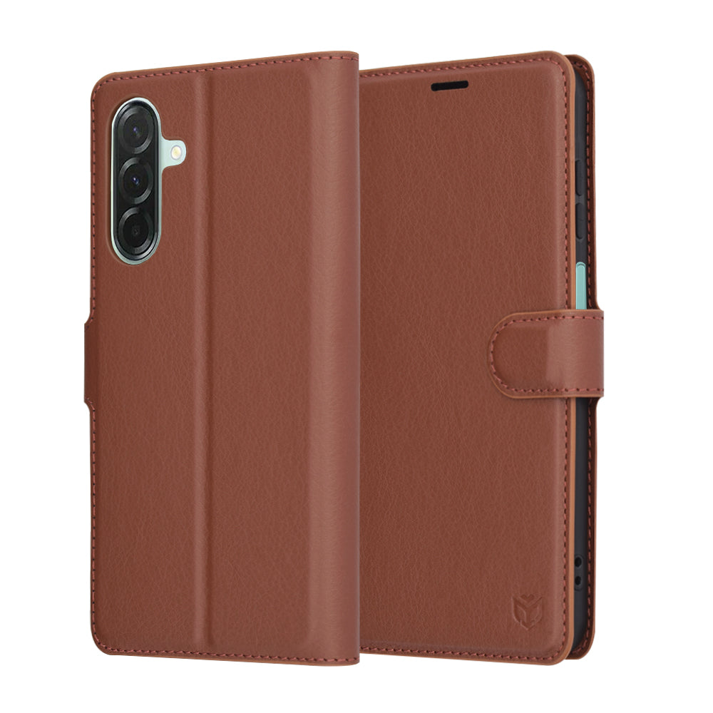 Futrola za Samsung Galaxy A26 A266, Techsuit, Leather Folio, Braon