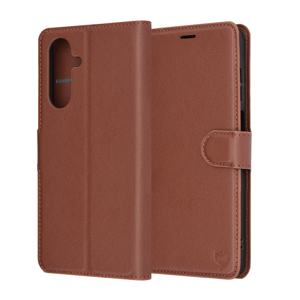 Futrola za Samsung Galaxy A26 A266, Techsuit, Leather Folio, Braon