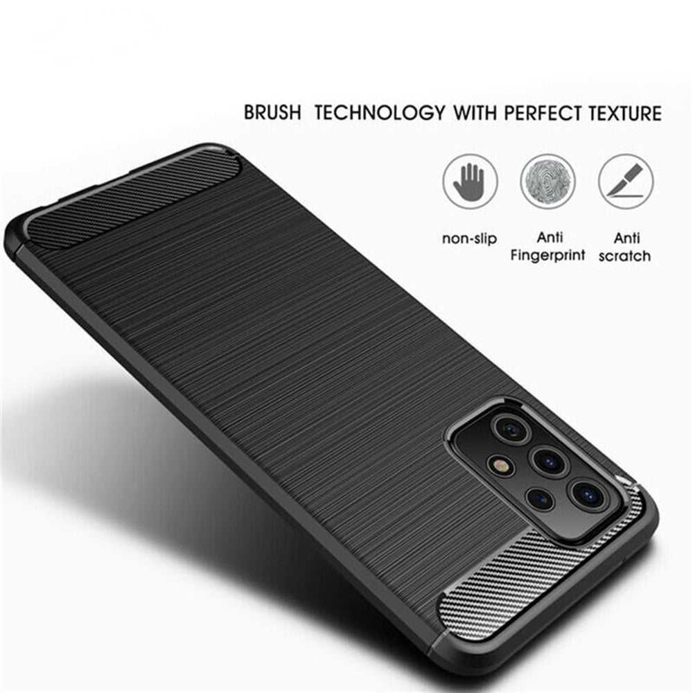 Futrola za Samsung Galaxy A32 5G A326, Techsuit, Karbon, Crna