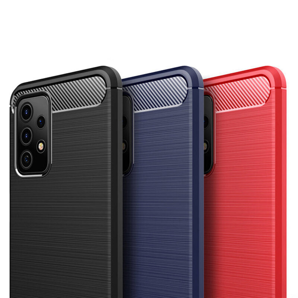 Futrola za Samsung Galaxy A32 5G A326, Techsuit, Karbon, Crna