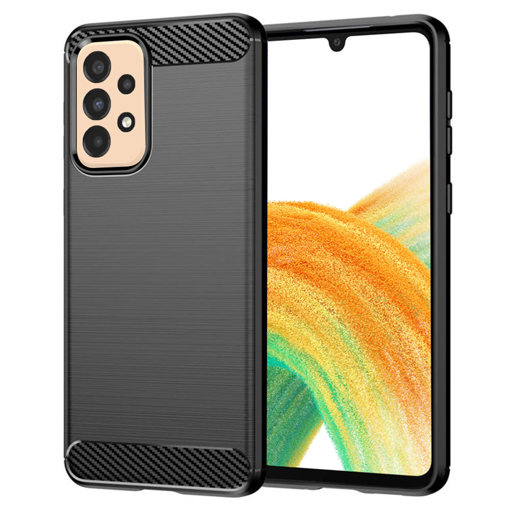Futrola za Samsung Galaxy A33 5G A336, Techsuit, Karbon, Crna