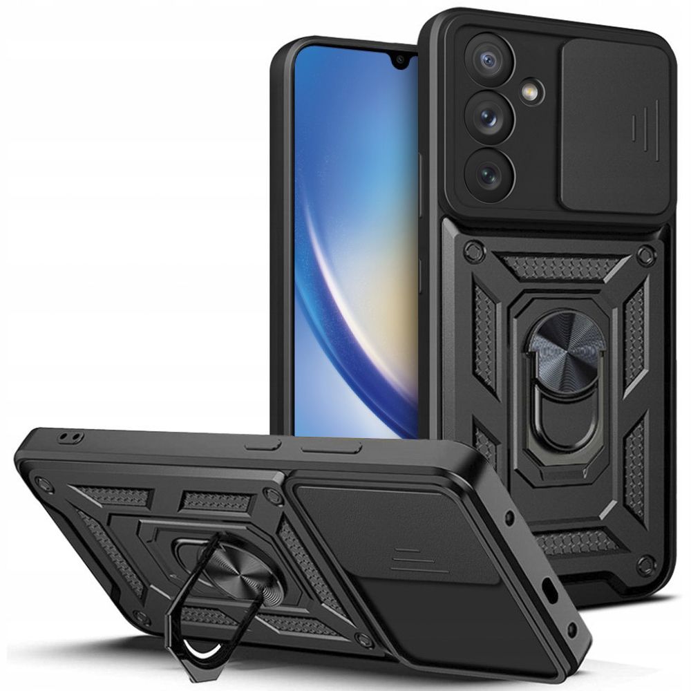 Futrola za Samsung Galaxy A34 A346, Techsuit, CamShield, Crna