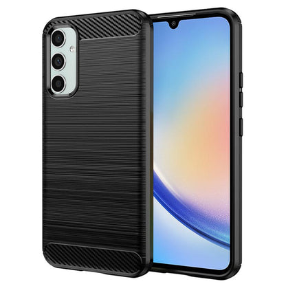 Futrola za Samsung Galaxy A34 A346, Techsuit, Karbon, Crna