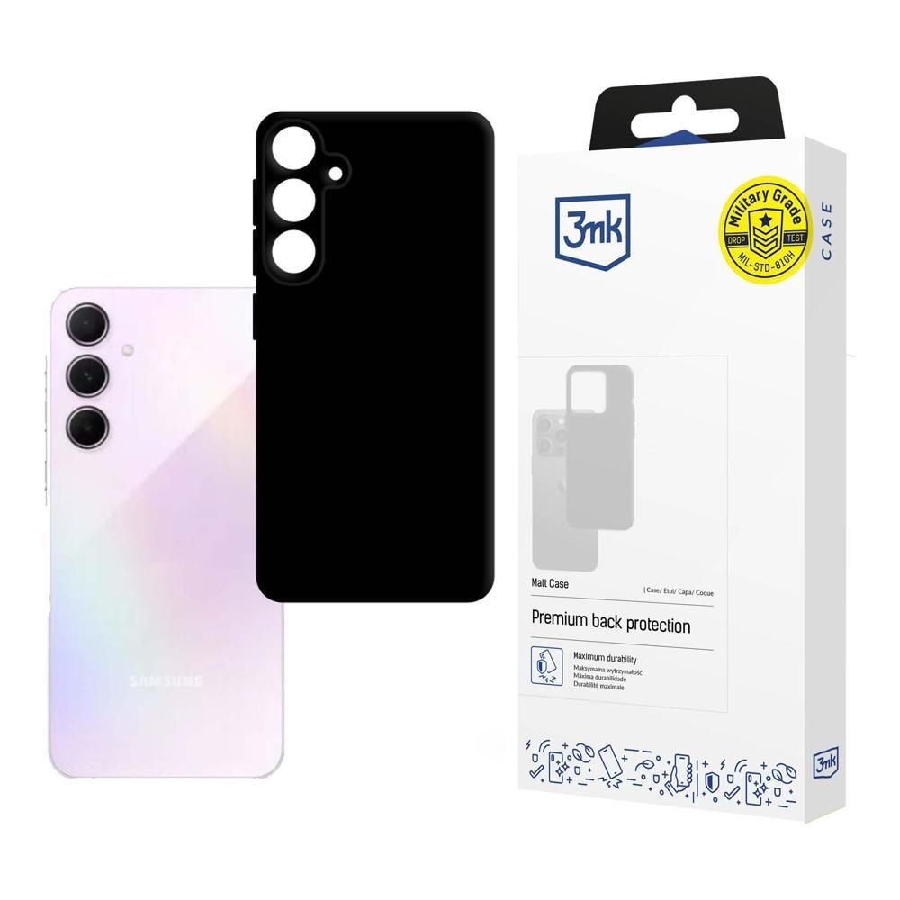 Futrola za Samsung Galaxy A35 5G A356, 3MK, Crna Mat