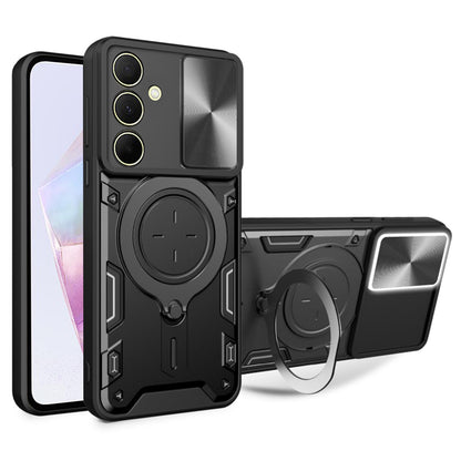 Futrola za Samsung Galaxy A35 5G A356, Techsuit, CamGuard Pro, Crna