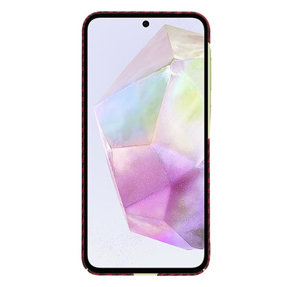 Futrola za Samsung Galaxy A35 5G A356, Techsuit, Carbonite FiberShell, Crvena