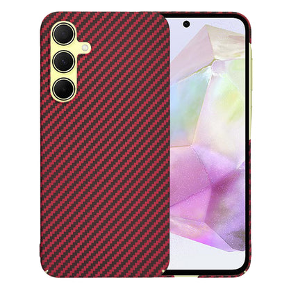 Futrola za Samsung Galaxy A35 5G A356, Techsuit, Carbonite FiberShell, Crvena