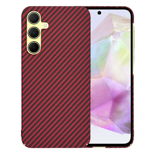 Futrola za Samsung Galaxy A35 5G A356, Techsuit, Carbonite FiberShell, Crvena