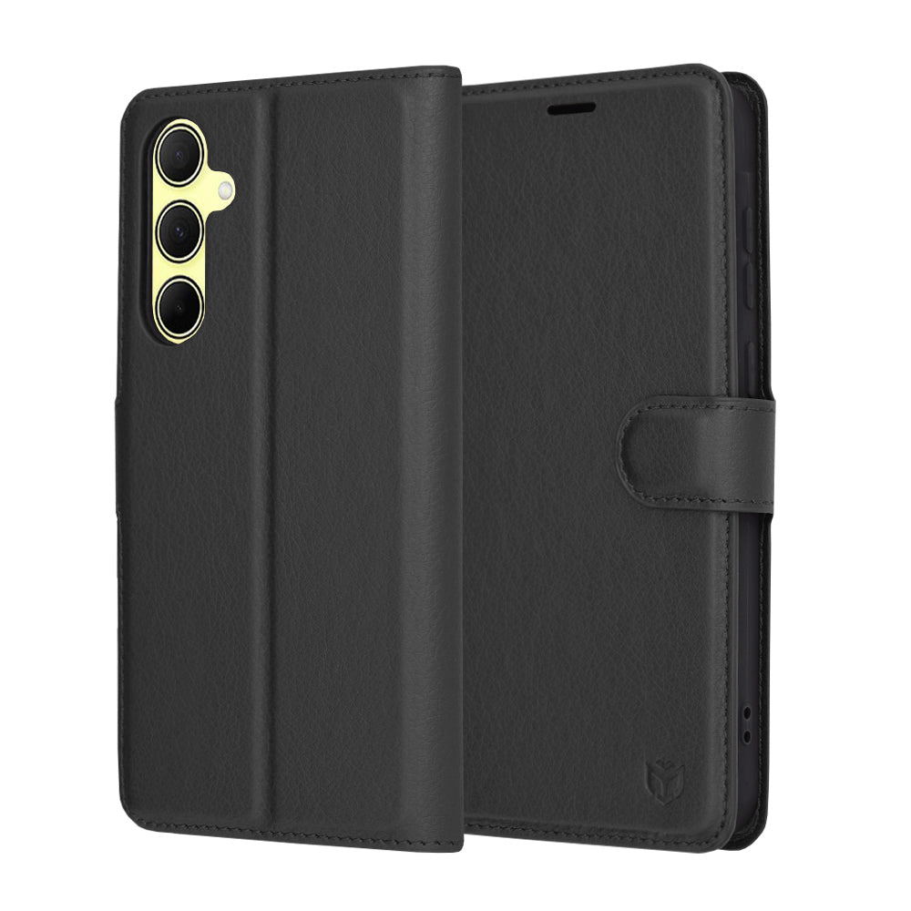 Futrola za Samsung Galaxy A35 5G A356, Techsuit, Leather Folio, Crna